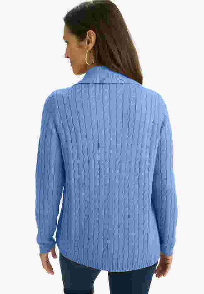Pullover Cable Polo image number 1
