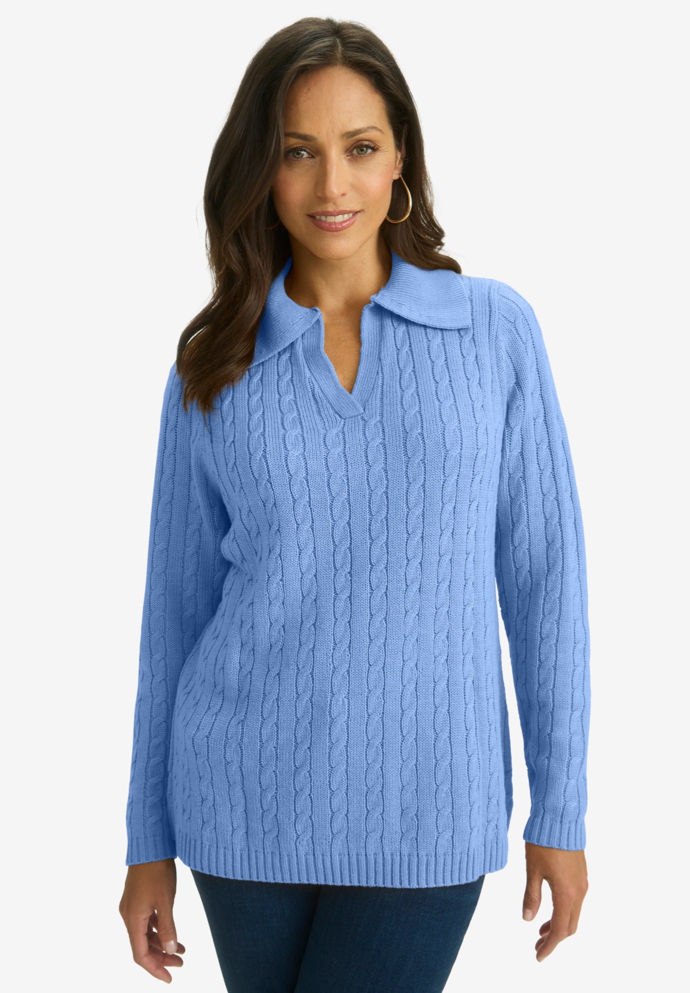 Pullover Cable Polo image number 0