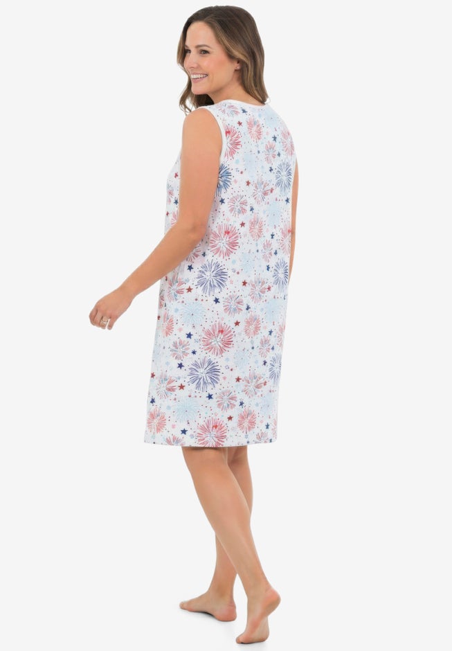 Short Sleeveless Sleepshirt image number 1