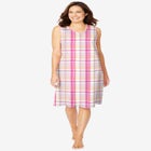 Short Sleeveless Sleepshirt image number null