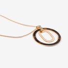 Tortoiseshell Circle Necklace image number null