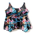 Longer-Length Handkerchief Hem Tankini Top image number null