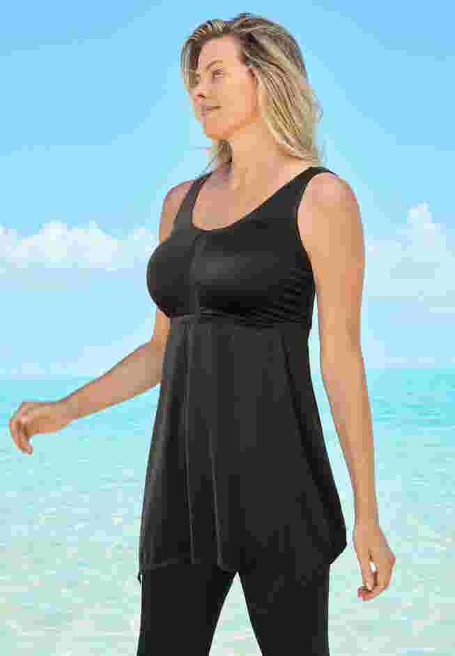 Longer-Length Tankini Top image number 2