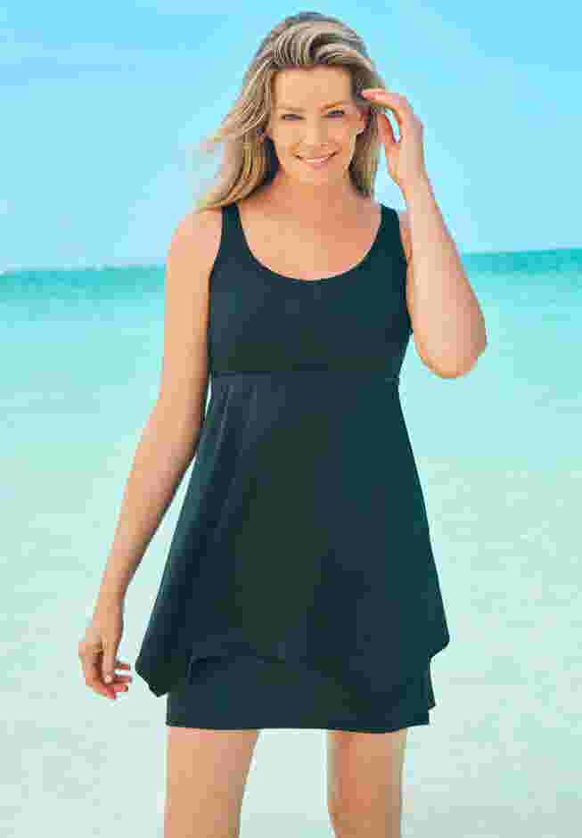 Longer-Length Tankini Top image number 0