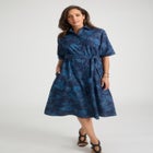Soft Denim Shirtdress image number null