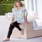 Rayon 7-Day Pintucked Tunic Blouse image number null