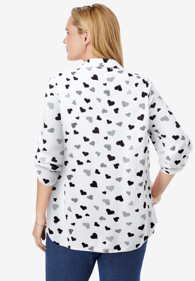 Rayon 7-Day Pintucked Tunic Blouse image number 1