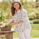 Rayon Pintucked Effortless Tunic Blouse image number null