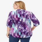 Rayon Pintucked Effortless Tunic Blouse image number null