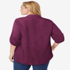 Rayon Pintucked Effortless Tunic Blouse image number null