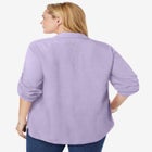 Rayon Pintucked Effortless Tunic Blouse image number null