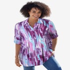 Rayon Pintucked Effortless Tunic Blouse image number null