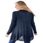 Lightweight Open Front Cardigan Sweater image number null
