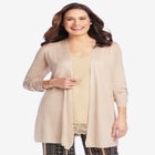 Lightweight Open Front Cardigan Sweater image number null