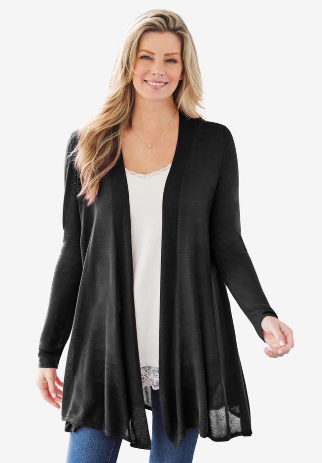 Lightweight Open Front Cardigan image number 0