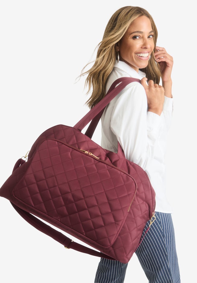 Quilted Grand Weekender Bag image number null