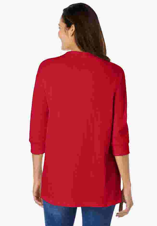 Three-Quarter Sleeve Thermal Sweatshirt image number 1