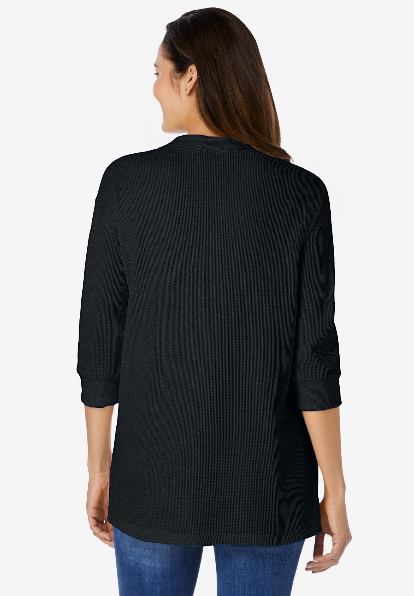 Three-Quarter Sleeve Thermal Sweatshirt image number 1