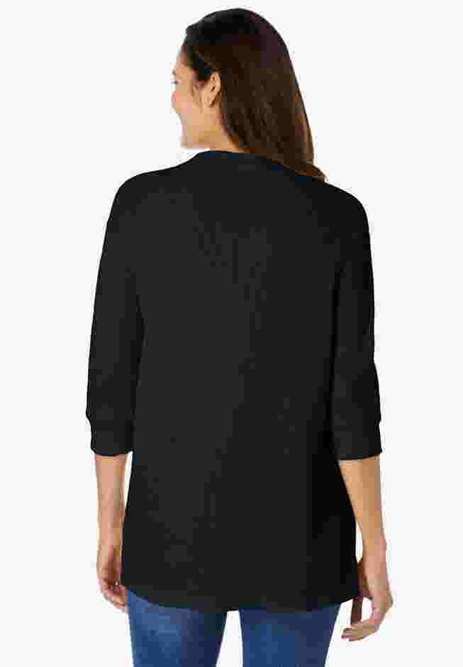 Three-Quarter Sleeve Thermal Sweatshirt image number 1