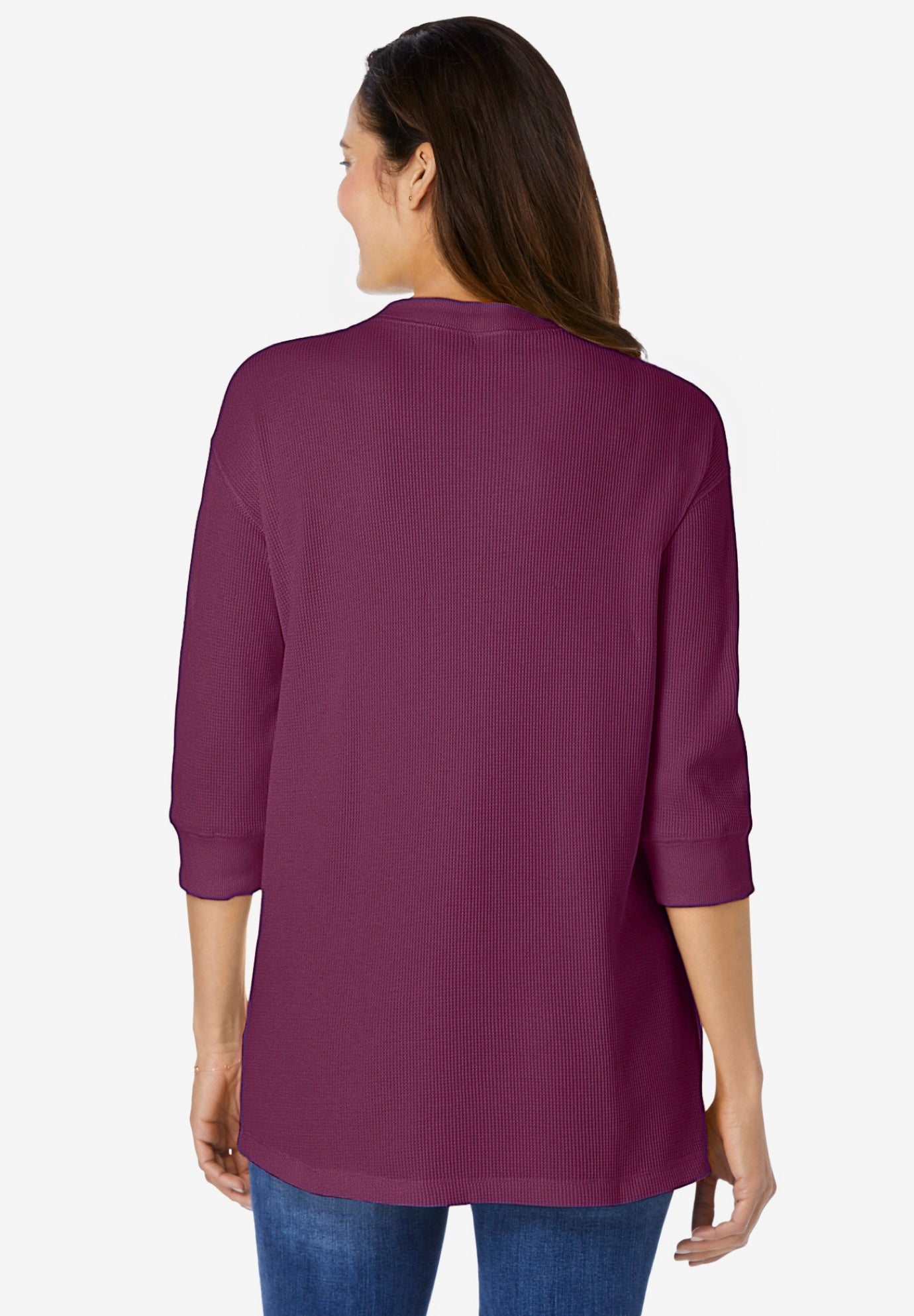 Three-Quarter Sleeve Thermal Sweatshirt image number 1