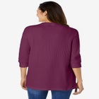 Three-Quarter Sleeve Thermal Sweatshirt image number null