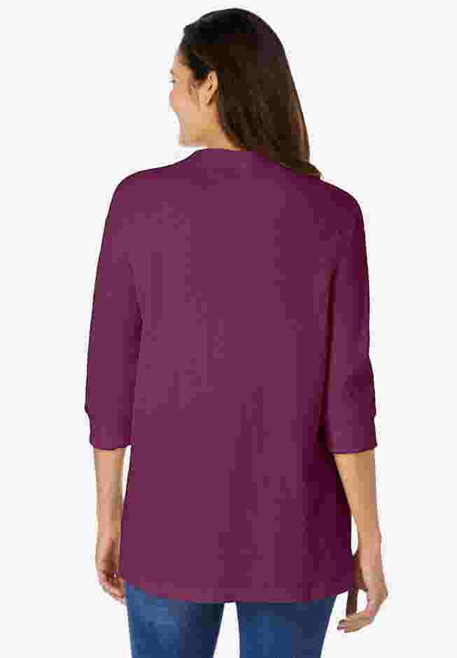 Three-Quarter Sleeve Thermal Sweatshirt image number 1