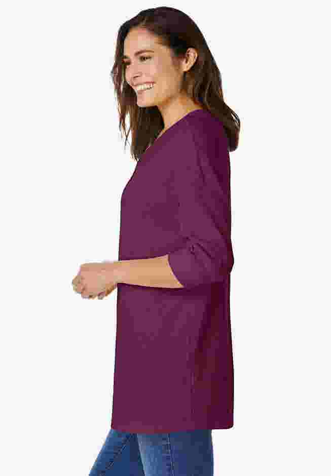 Three-Quarter Sleeve Thermal Sweatshirt image number 2