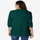 Three-Quarter Sleeve Thermal Sweatshirt image number null