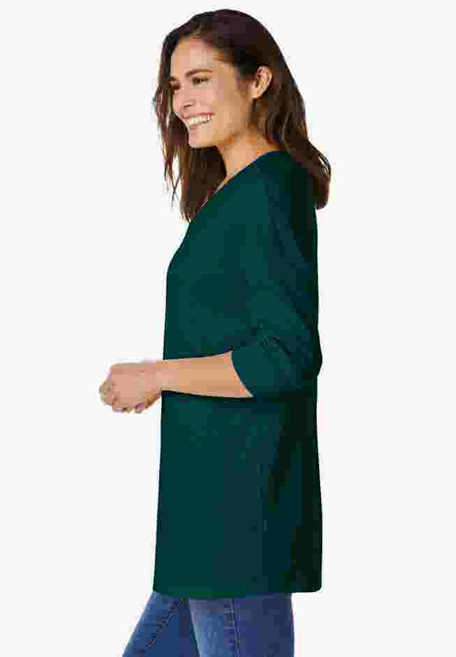 Three-Quarter Sleeve Thermal Sweatshirt image number 2