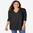 Three-Quarter Sleeve Thermal Sweatshirt image number null