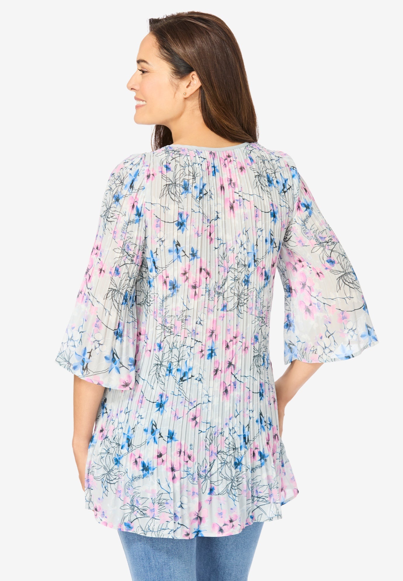 Embellished Pleated Blouse image number 1