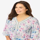 Embellished Pleated Blouse image number null