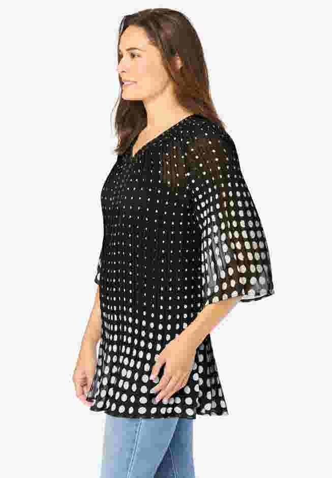 Embellished Pleated Blouse image number 2