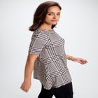 Stretch Knit Boatneck Swing Tunic image number null