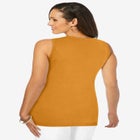 Scoop-Neck Sweater Tank image number null