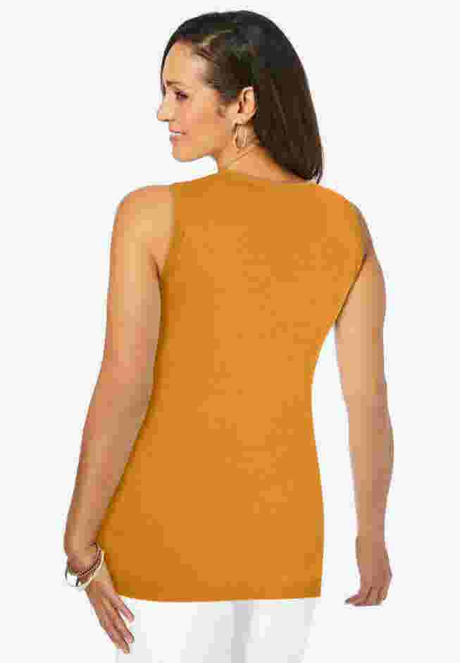 Scoop-Neck Sweater Tank image number 1