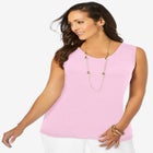 Scoop-Neck Sweater Tank image number null