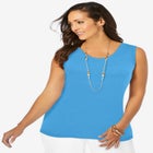 Scoop-Neck Sweater Tank image number null