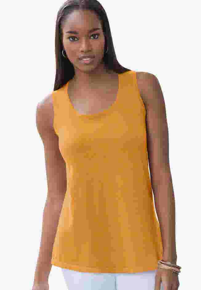 Scoop-Neck Sweater Tank image number 0