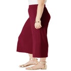 Everyday Stretch Knit Wide Leg Crop Pant image number null