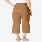 Everyday Stretch Knit Wide Leg Crop Pant image number null