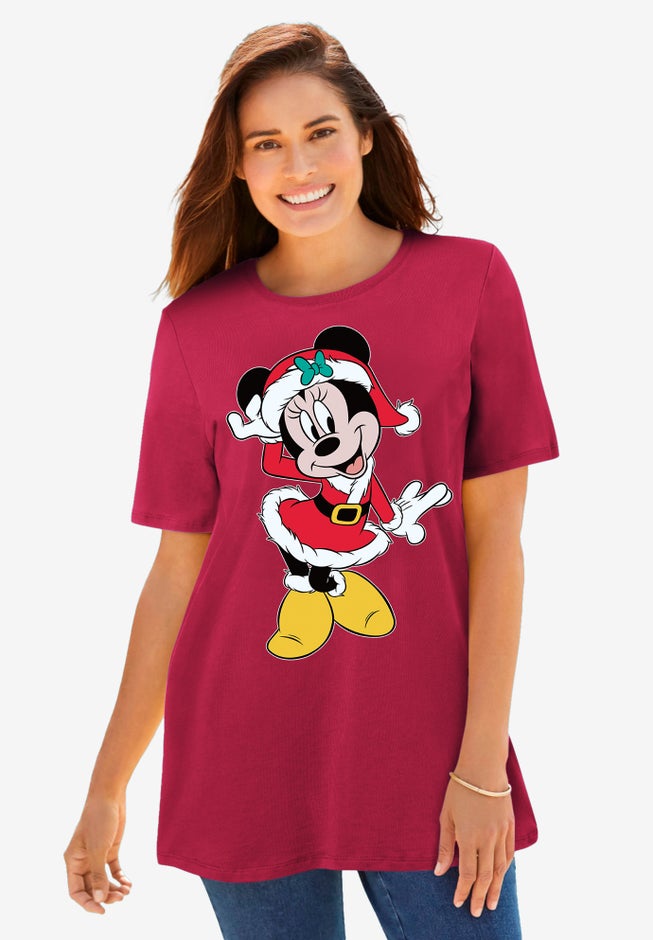 Disney Red Minnie Clause Tee image number null
