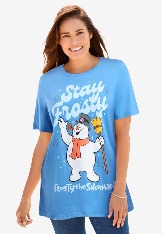Disney Blue Frosty The Snowman Tee image number 0