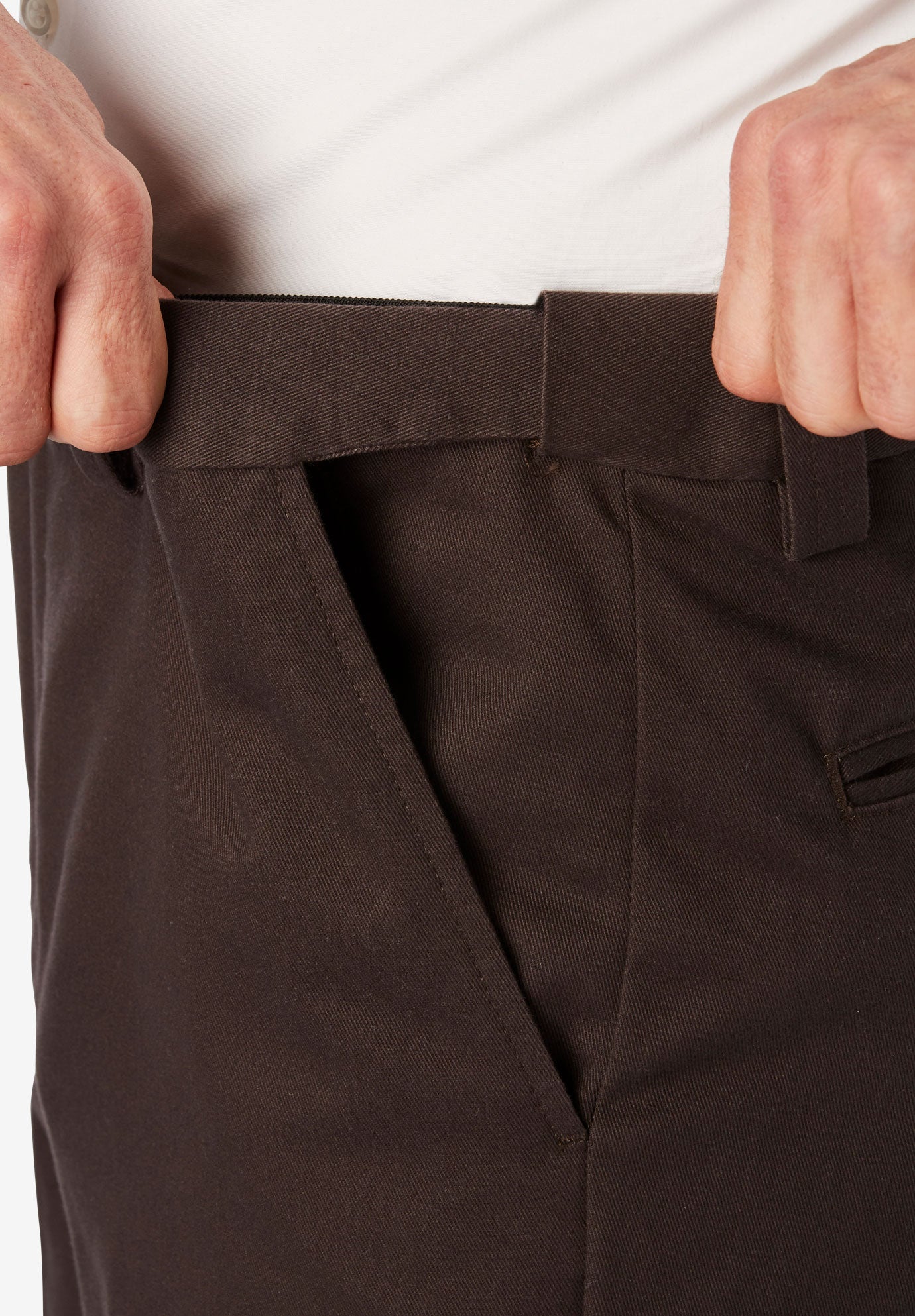 Relaxed Fit Wrinkle-Free Expandable Waist Plain Front Pants image number 4