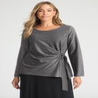 Shimmery Side-Gathered Tunic image number null