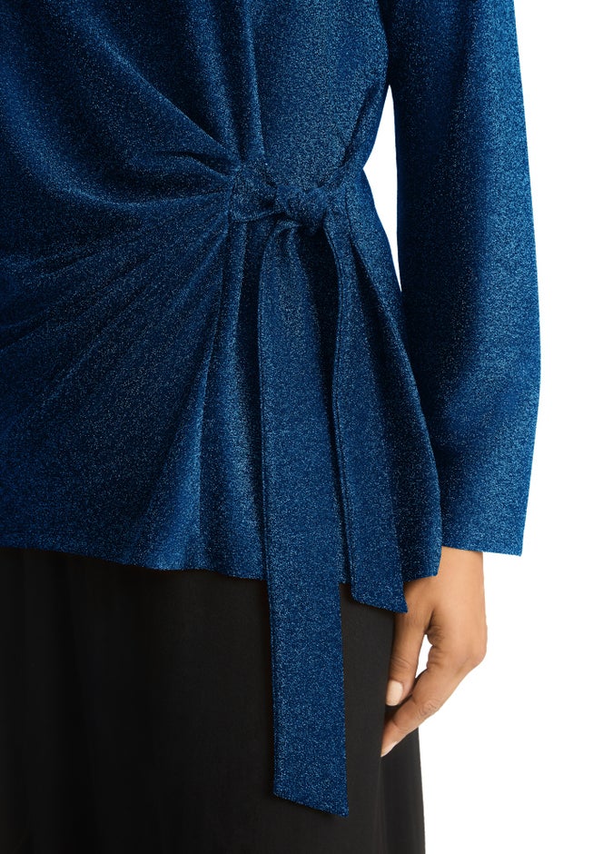 Shimmery Side-Gathered Tunic image number 2