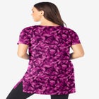 Plus Size Cotton Short Sleeve V-Neck Ultimate Tunic image number null