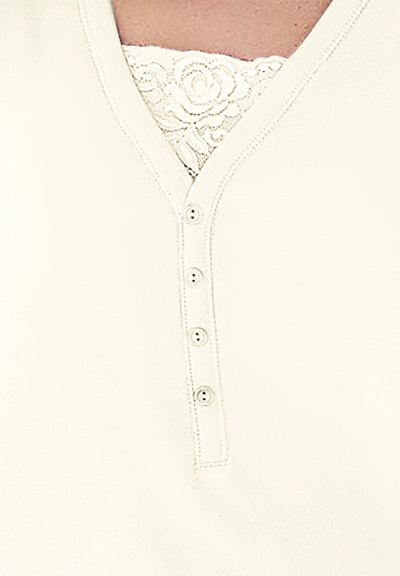 Layered-Look Lace Trim Tee image number 1