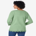 Layered-Look Lace Trim Tee image number null