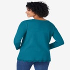 Layered-Look Lace Trim Tee image number null